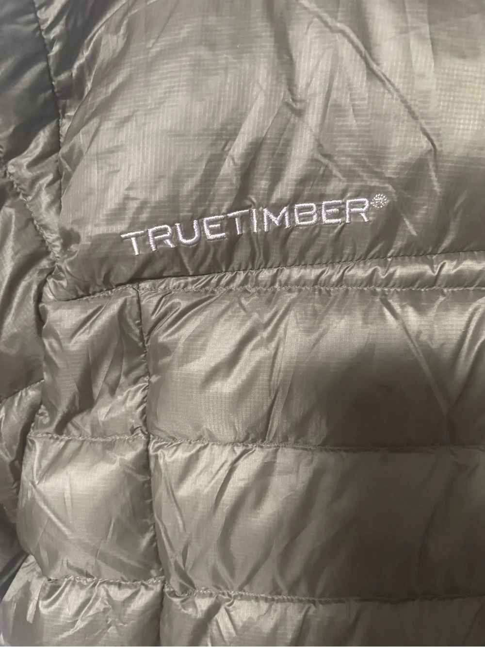Men’s True Timber Olive Packable Puffer Jacket-super soft, minimal wear